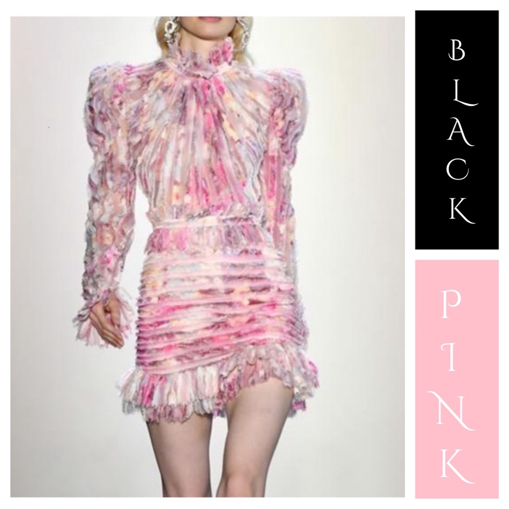 Feathered Stunning Ruffle Dress The Alessea - Picture 4 of 11